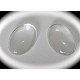 5 supports cabochon de verre ovale 13x18mm pour insertion image