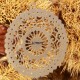 2 estampes pendentif acier inoxydable ronde arabesque  30mm