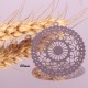 2 estampes pendentif acier inoxydable ronde arabesque  30mm