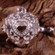 bola  coeur  argent plaqué arabesque 30mm