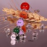 20 perles intercalaire tressée métal argenté 8x3mm