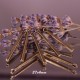 10 breloques batons bronze rectangle diametre 27x4mm