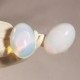 1cabochon  opaline translucide à fond plat 13x18mm