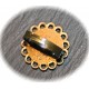 2 supports de bagues double plateau  dentelles  bronze  20mm