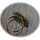 2 supports de bagues double plateau  dentelles  bronze  20mm