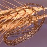 1mCHC015Y  chaine laiton boule et tube bronze 1,5mm et 3mm