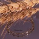 1mCHC015Y  chaine laiton boule et tube bronze 1,5mm et 3mm