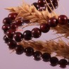 10perles rondes chrysocolle brun rouge 8mm