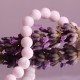 20 perles pierre  jade blanc opaque  6mm rondes