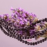 x20 perles naturelle  obsidienne flocon de neige  gris noir 4mm