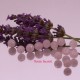 10 pierres de  perles de quartz rose facetté 8mm