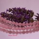 x10 pierres de  perles de quartz rose facetté 6mm
