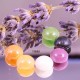 10 cabochons multicolore verre nacré fond plat diamètre 7/8MM