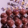 10 perles pierre jade ronde chocolat 12mm