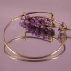 support bracelet jonc couleur laiton   réglable attache gris-gris