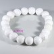 10 perles pierre jade ronde blanches opaque diamètre 10mm