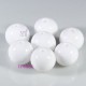 10 perles pierre jade ronde blanches opaque diamètre 10mm