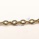 1 Mètre  chaîne maillon bronze  ovale strié 104Y  4x3mm