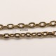 1 Mètre  chaîne maillon bronze  ovale strié 104Y  4x3mm
