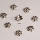 20 calottes étoile couleur argent 7mm pour perles 4/6/8mm