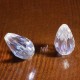 10 perles goutte cristal AB Facette   15x10mm