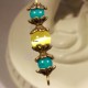 20 calottes fleur couleur bronze 6x2,8mm pour perles 4/6mm
