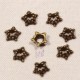 20 mini calottes étoile couleur bronze 5mm pour perles 4/6mm