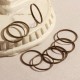 20 anneaux ronds fermés laiton bronze  petit modèle 12mm