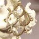 6 chandeliers multi attache  couleur bronze 45x35mm