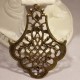 10 estampes chandeliers filigrane couleurs bronze 55x40mm