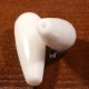 x2 perles de jade blanc pur facettée goutte 29x11mm