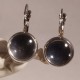 10 boucles d'oreille 12mm  laiton platine