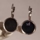 10 boucles d'oreille 12mm  laiton platine