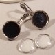 10 boucles d'oreille 12mm  laiton platine
