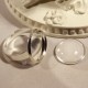 2 supports bague  laiton argent 16mm