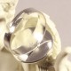 2 supports bague  laiton argent 16mm