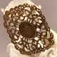 10 estampes filigrane bronze forme losange 43mm