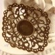 10 estampes filigrane bronze forme losange 43mm