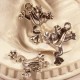 10 breloques grenouille  miniature métal argenté 21,5X17MM