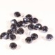 30 perles boulier en verre facetté noir de geai prisme  8x5mm