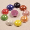 10 cabochons multicolore verre nacré 10mm
