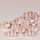 20 perles boulier en verre facetté rose pâle 8x5mm