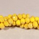 lot de 20 perles boulier en verre facettée jaune canari 6x4mm