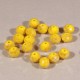 lot de 20 perles boulier en verre facettée jaune canari 6x4mm