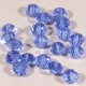 20 perles boulier en verre facettée bleu royal  6x4mm