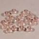 30 perles boulier cristal facettée rose tendre 6x4mm