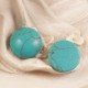 2 cabochons pierre  turquoise howlite  10mm