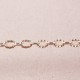 1 mètre chaine maillon ovale 5YHS métal argenté strié argenté  3x2mm