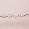 1 mètre chaine maillon ovale 5YHS métal argenté strié argenté  3x2mm