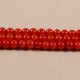 20 perles  de corail véritable rouge orangé 3,5mm